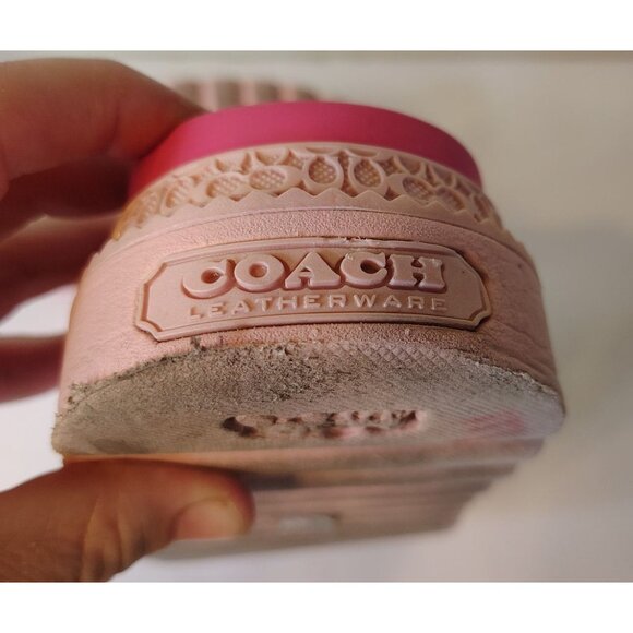 Coach Lainey Platform Flower Pink Slide Rubber Sandals, Size 7B, Buckle, READ - Picture 9 of 12